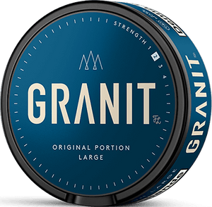 Granit Original is a classic portion snus with a clear taste of tobacco together with a blend of pepper, spice, bergamot and salmiak.