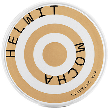 Helwit Mocha Nicotine pouches combines the taste of freshly roasted mocha coffee and sweet caramel chocolate