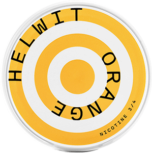 Helwit Orange Nicotine Pouches has a taste of fresh sun-ripened oranges, with a fresh coolness in the aftertaste.
