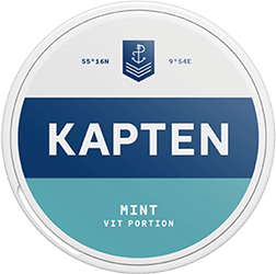 Kapten Mint White is a truly traditional snus with a taste of mint, but the taste has been given a modern twist.