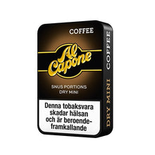 Load image into Gallery viewer, Al Capone Coffee White Mini is a modern and dry mini snus with a taste of coffee. 