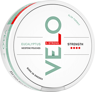 VELO Eucalyptus Slim X-Strong has a eucalyptus flavor with notes of menthol