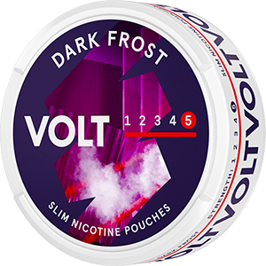 VOLT Dark Frost Slim Extra Strong Nicopods has an icy fresh taste of mint and dark berries