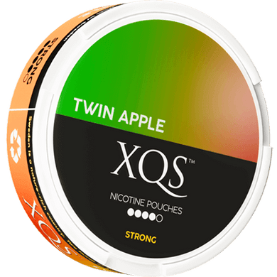 XQS Twin Apple is a tobacco-free nicotine pouches with a juicy and rich taste of freshly picked apples