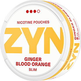 ZYN Ginger Blood Orange combines biting ginger with sweet blood orange. Together they form a rich taste and give some heat that is felt under the lip.